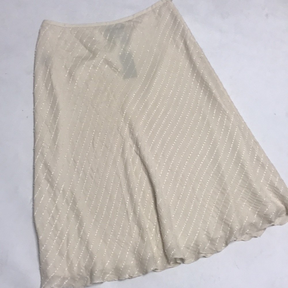 RALPH LAUREN Silk Beaded A-Skirt NWT